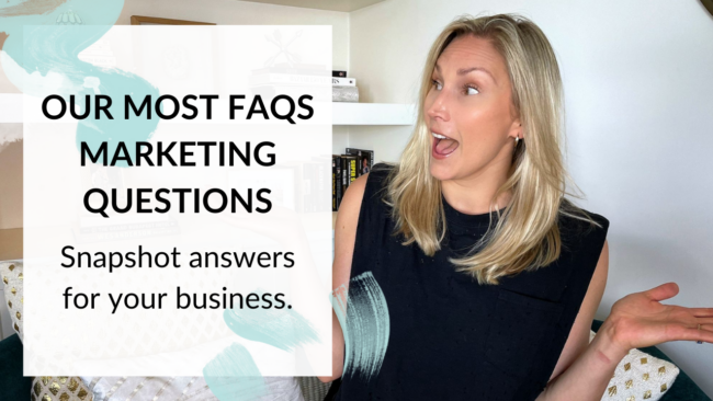 Marketing FAQs